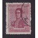 ARGENTINA 1918 GJ 492 ESTAMPILLA USADA FILIGRANA WHEATLEY BOND U$ 20